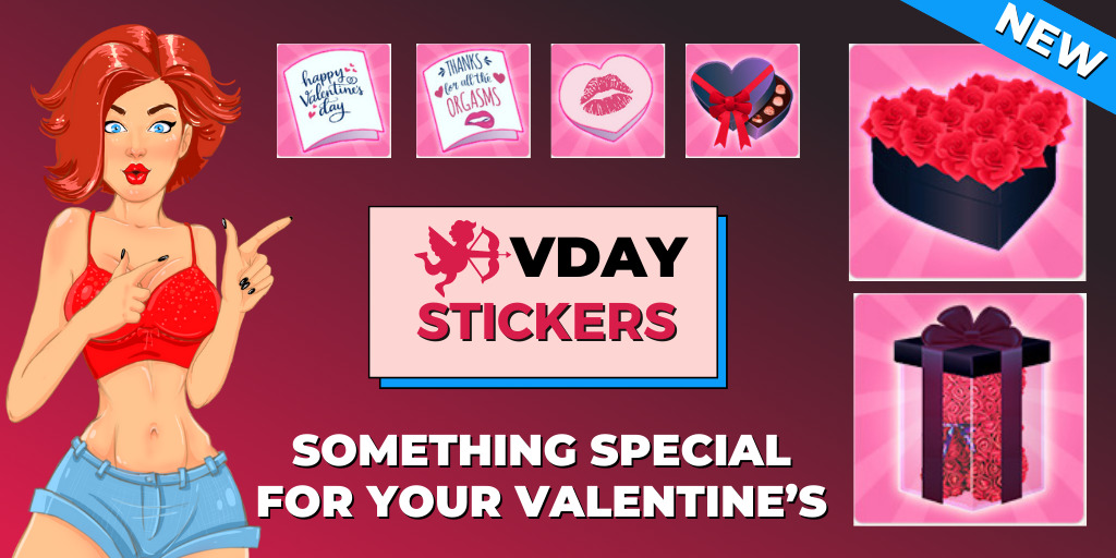 New stickers for Valentine Day